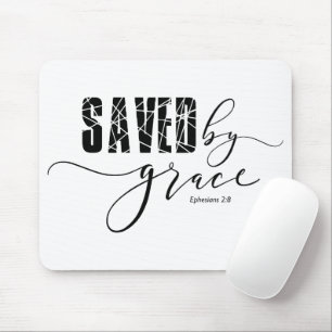 Sparad av Grace Bible Ephesian 2:8 Mouse Pad Musmatta