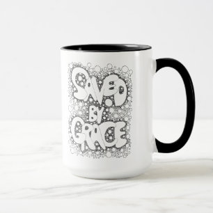 Sparad av Grace, Boho, Hippie, kaffe Mugg