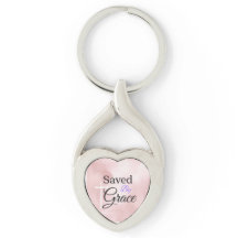 Sparad av Grace Christian Keychain