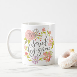 Sparad av Grace - efesier 2:8 Kaffemugg