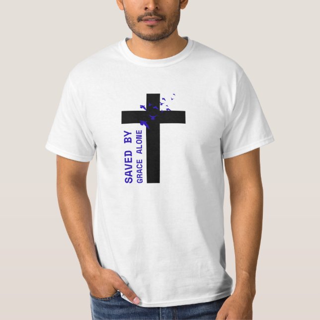 Sparad av Grace Ensam T Shirt (Framsida)