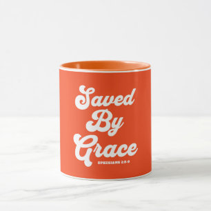 Sparad av Grace Ephesian 2:8-9 Mugg