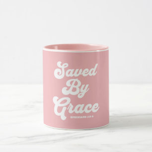 Sparad av Grace Ephesian 2:8-9 Mugg