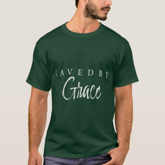 Sparad av Grace Jesus Bible Christian say 1 T Shirt