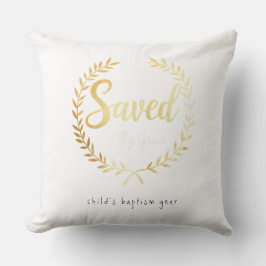 Sparad av Grace Pillow - Gift för Faithful Pappa Kudde