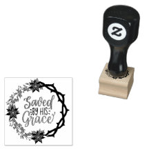 Sparad av Hans Grace Rubber Frimärke