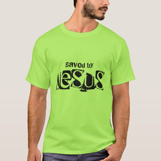 Sparad av Jesus Shirt Tee (Framsida)