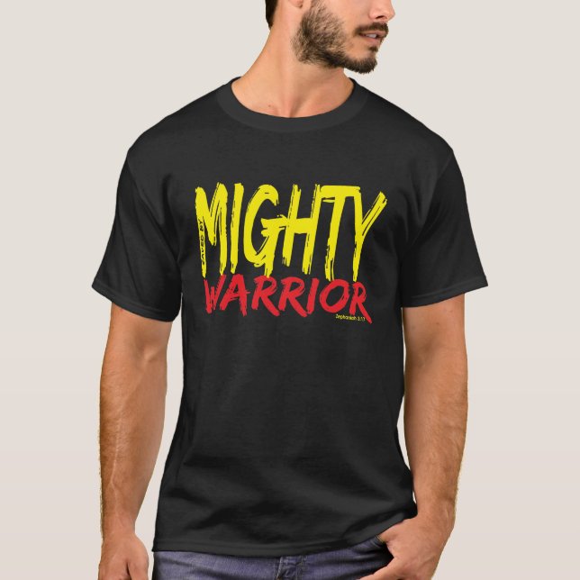 Sparad av Mighty Warrior T-shirt (Framsida)