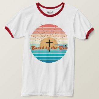 Sparad av sonens retro Christian-garanti T Shirt