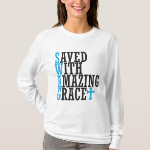 Sparad med Fantastisk Grace SWAG Kor Hoodie Tee