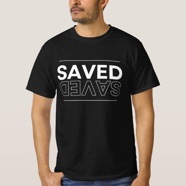 Sparad med Grace Basic-Mörk T-Shirt (Framsida)