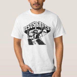 SPARADE FÖDD IGEN HOCKEY 'JESUS FÖR DEN JESUS T SHIRT