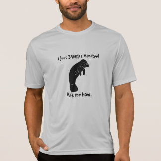 Sparade precis en manatee tee shirt
