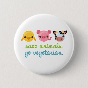 Sparadjur går vegetarian knapp