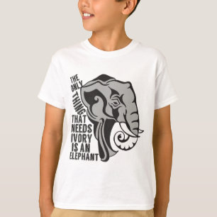 Sparaelefantstopp som tjuvjagar elfenben t-shirt
