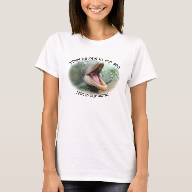 Sparafångendelfiner Tee (Framsida)
