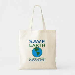 Sparajord har det rolig choklad tygkasse