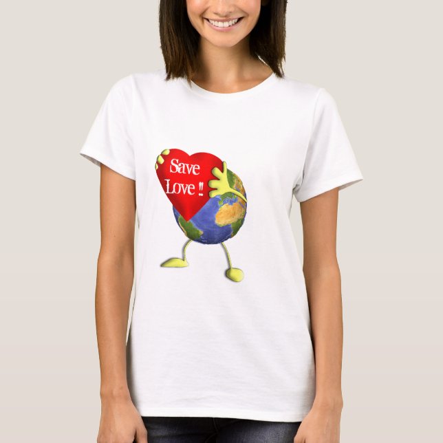 Sparakärlektshirt Tee (Framsida)