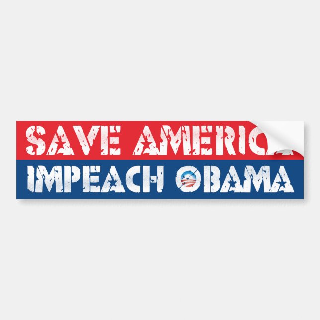 Sparan Amerika - Impeach Obama Bildekal (Framsidan)