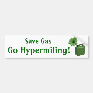 Sparan gasar, går Hypermiling! Bildekal