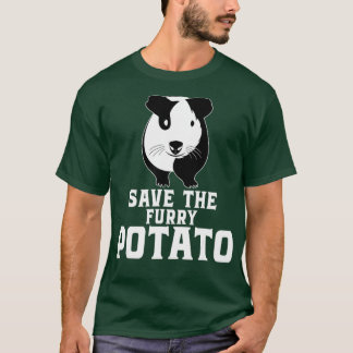 Sparan i Bergsguinea Gris Håriget potatisgåva T Shirt