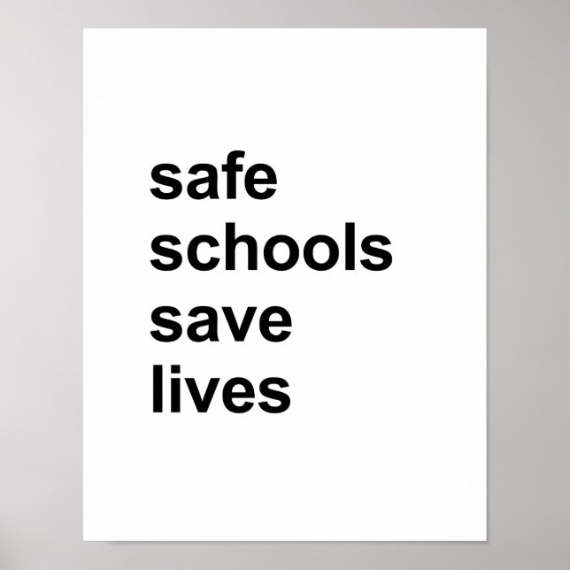 sparan i säkra skolor lever poster (Framsidan)