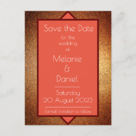 Sparan Modern Art Deco Gatsby Glitter Vykort