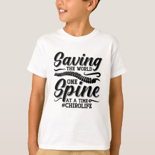 Sparande av chiropraktor i världsryggraden t shirt