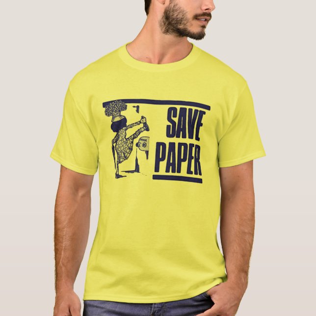 Sparapapper T Shirt (Framsida)
