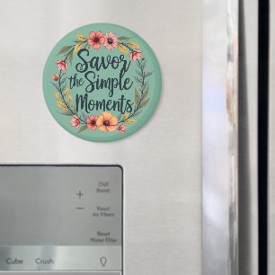 Sparar Blommigten Simple Moments Boho-citat Magnet