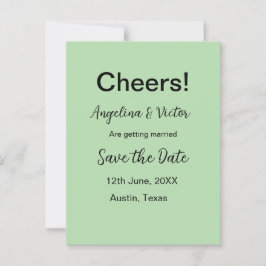 Sparar datumet med enkel, modern elegant vykort