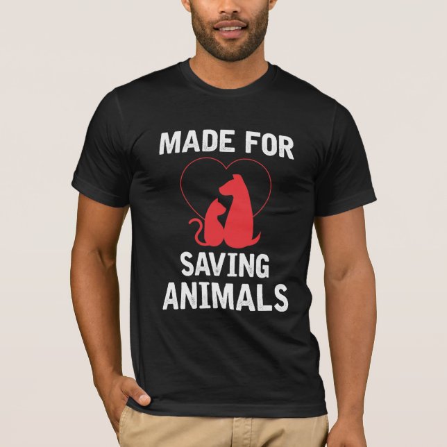 Sparar djur Vet Tech Student Vet Veterinarian T Shirt (Framsida)