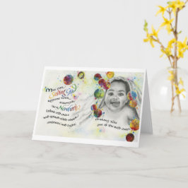 Sparar Gud/nyfödd, Viktat gratulationskort, 5" x 7 Kort