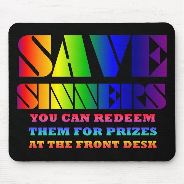 SparaSinners Mousepad Musmatta (Framsidan)
