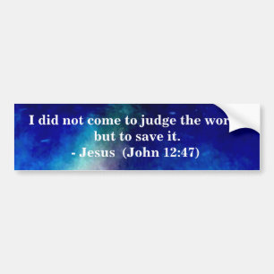 SPARAT AV JESUS BUMPER STICKER BILDEKAL