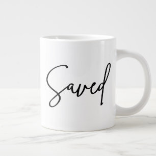 Sparat inspirationslöst citat Modern skript Jumbo Mugg