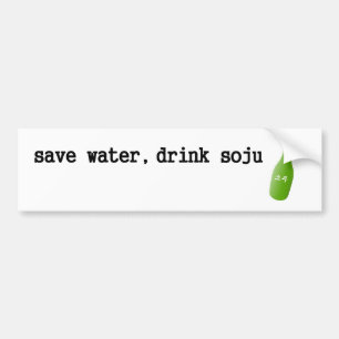 Sparavatten, drink Soju! Bildekal