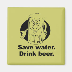 SPARAVATTEN. DRINKBEER. MAGNET