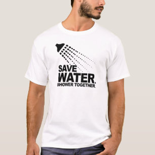 SPARAVATTEN. DUSCH TILLSAMMANS T-SHIRT