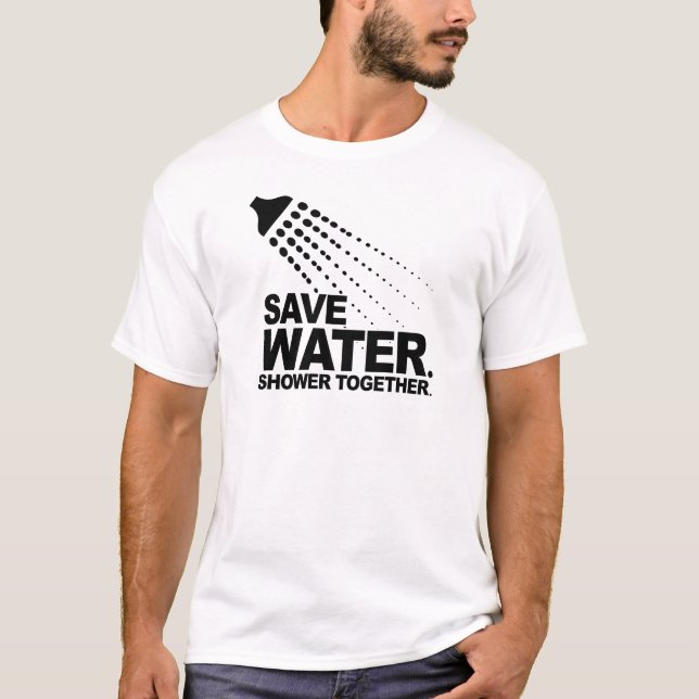 SPARAVATTEN. DUSCH TILLSAMMANS T-SHIRT (Framsida)