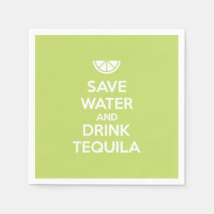 Sparavatten- och drinkTequila Pappersservett