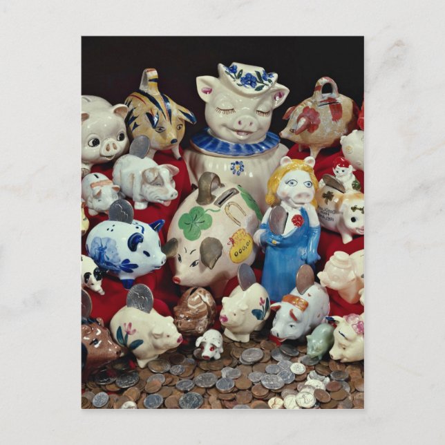 Sparbössor för barn vykort (Framsida)