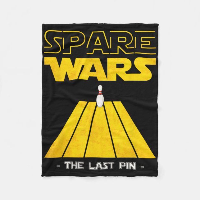Spare Krig Last Pin Bowling Bowlareare Bowling Pla Fleecefilt (Framsidan)