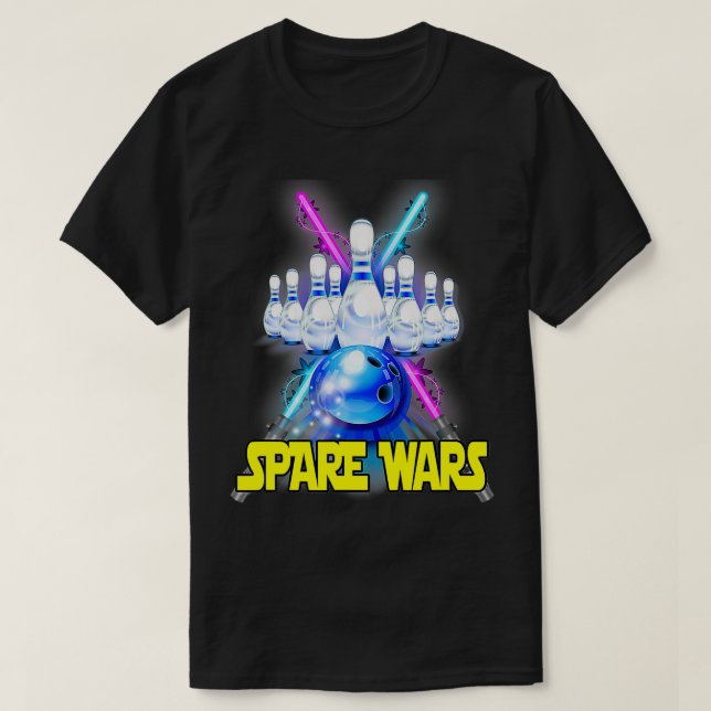 Spare Krig matchande bowlingteamdesign T Shirt (Design framsida)