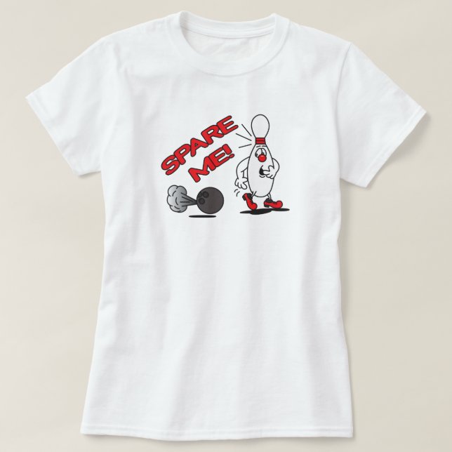 Spare Me Bowling Pin | HUMOR Tee (Design framsida)