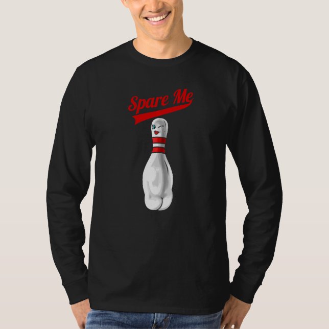 Spare Me Bowling T Shirt (Framsida)