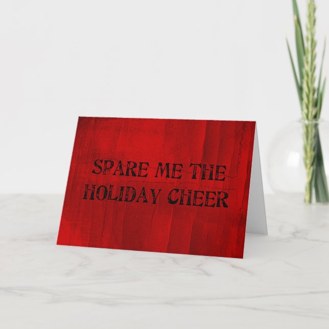 Spare mig Helgdag Cheer Helgkort (Framsida)