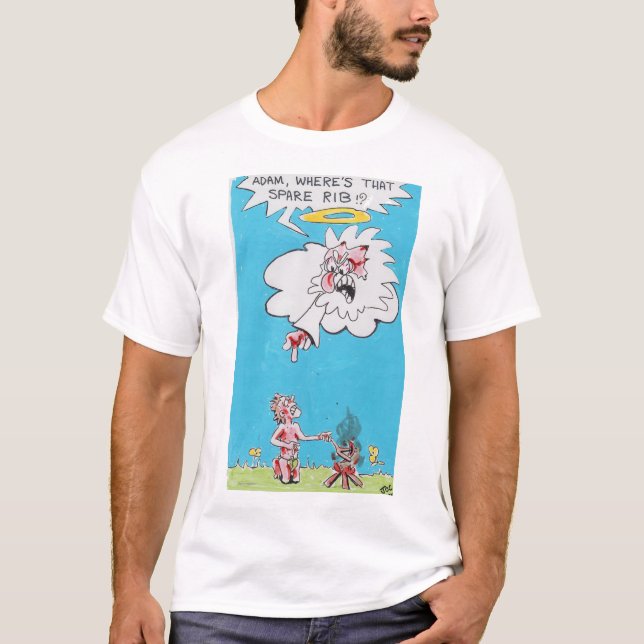 'Spare Rib' Humoristisk Kön t-shirt (Framsida)