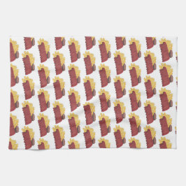 Spare Ribs BBQ Barbecue Barbeque Rib Cookoff Kökshandduk