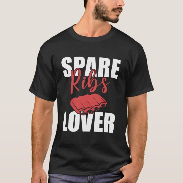 Spare Ribs Bbq T Shirt (Framsida)